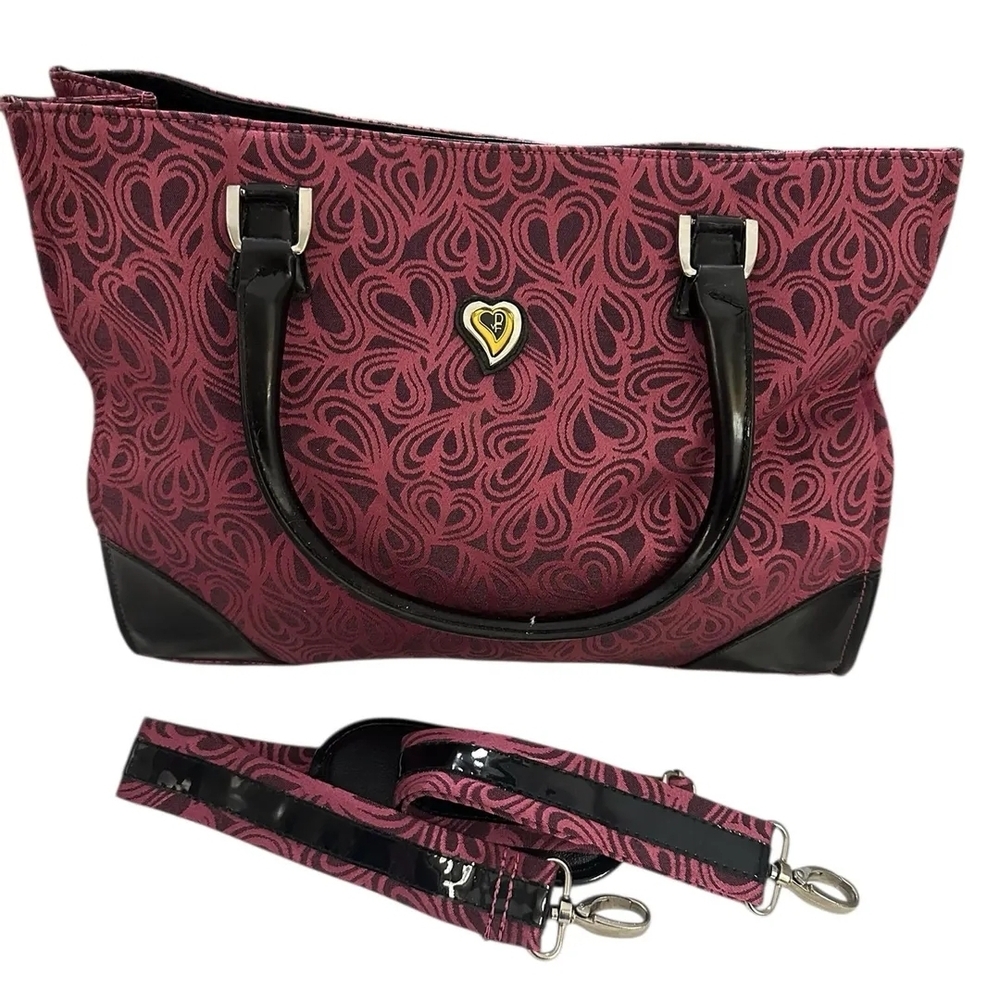 Diane Von Furstenberg Pink and Black Patterned Tote